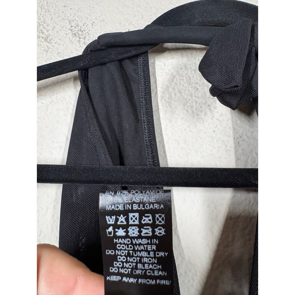 Better Tan Size Medium Milos Halter Bikini Top Black Swimwear - Picture 8 of 8